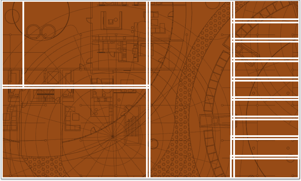 Blueprint-style graphic illustrating strategic marketing planning and execution foundations