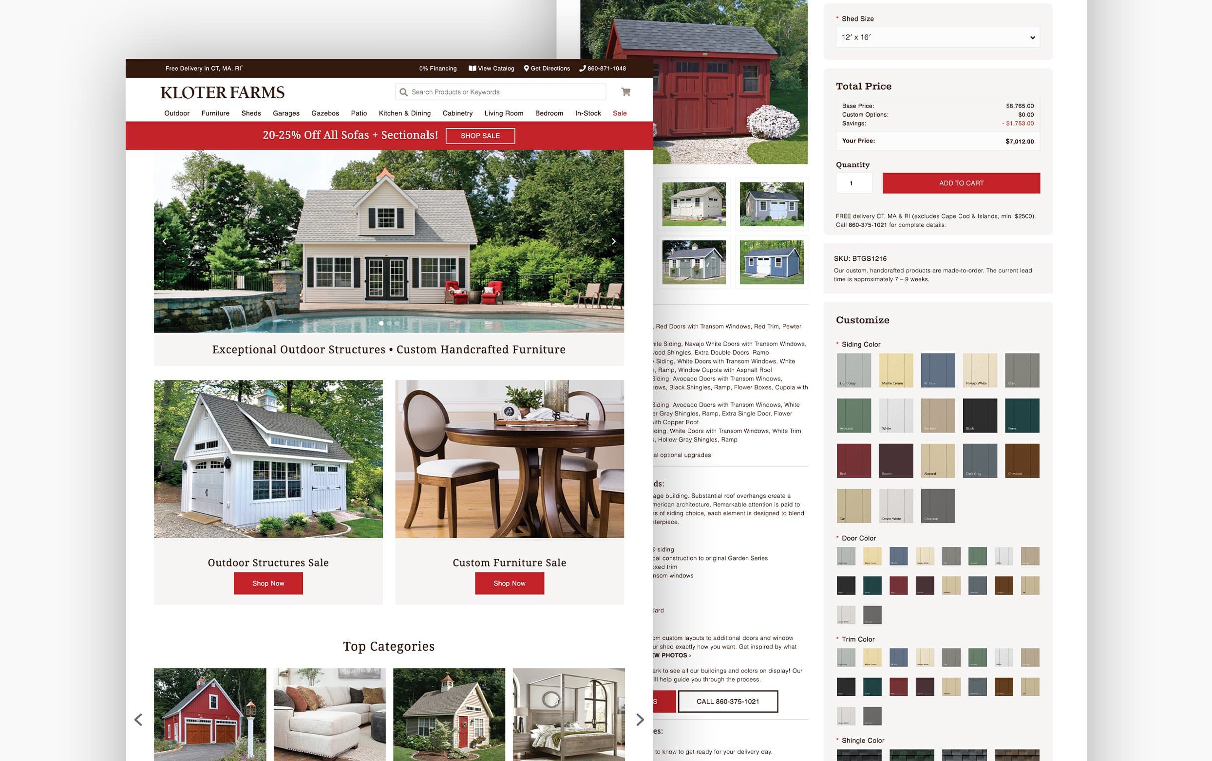 Kloter Farms Website Design
