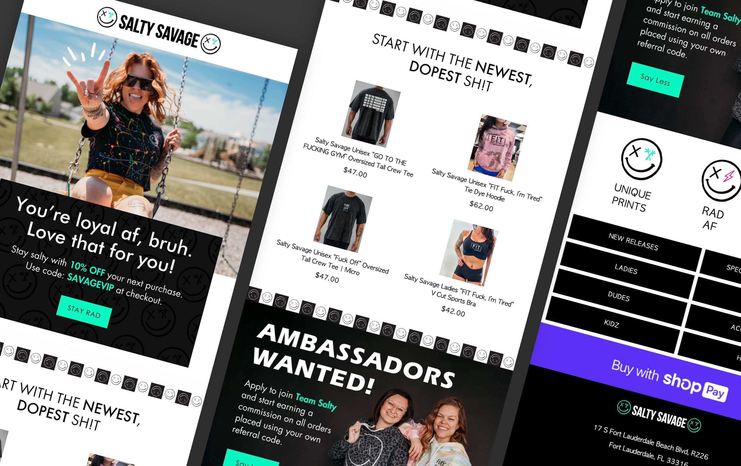 Salty Savage Email Marketing Campaign